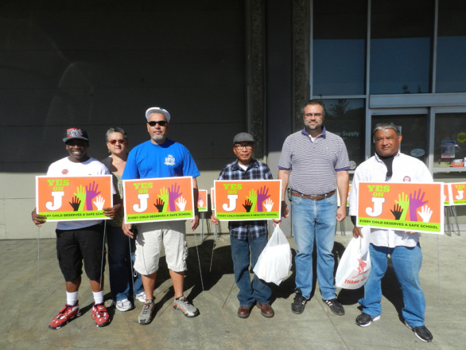 Building Trades union members worked to get out the vote for the November 2012 election.